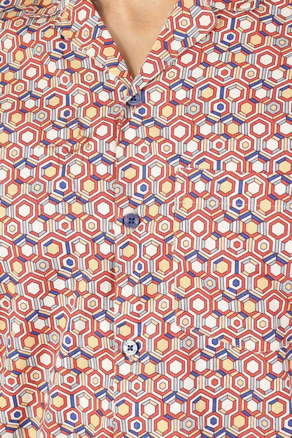 100% Premium Cotton Multicolored Printed Shirt