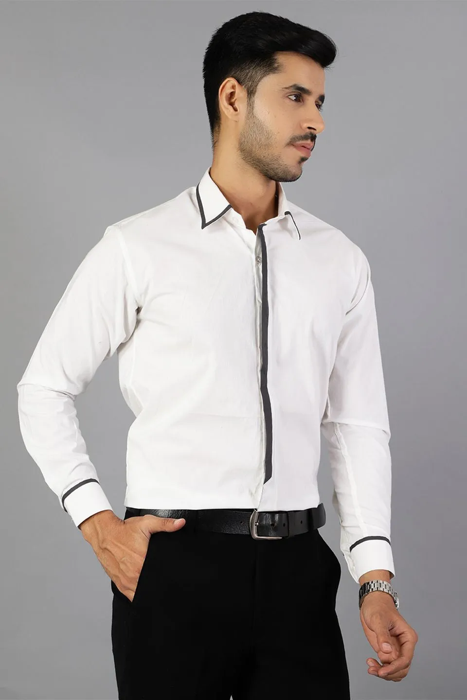 100% Premium Cotton White Shirt
