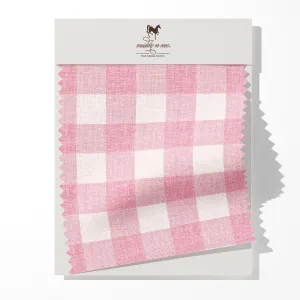 1" GINGHAM FABRIC IN PINK