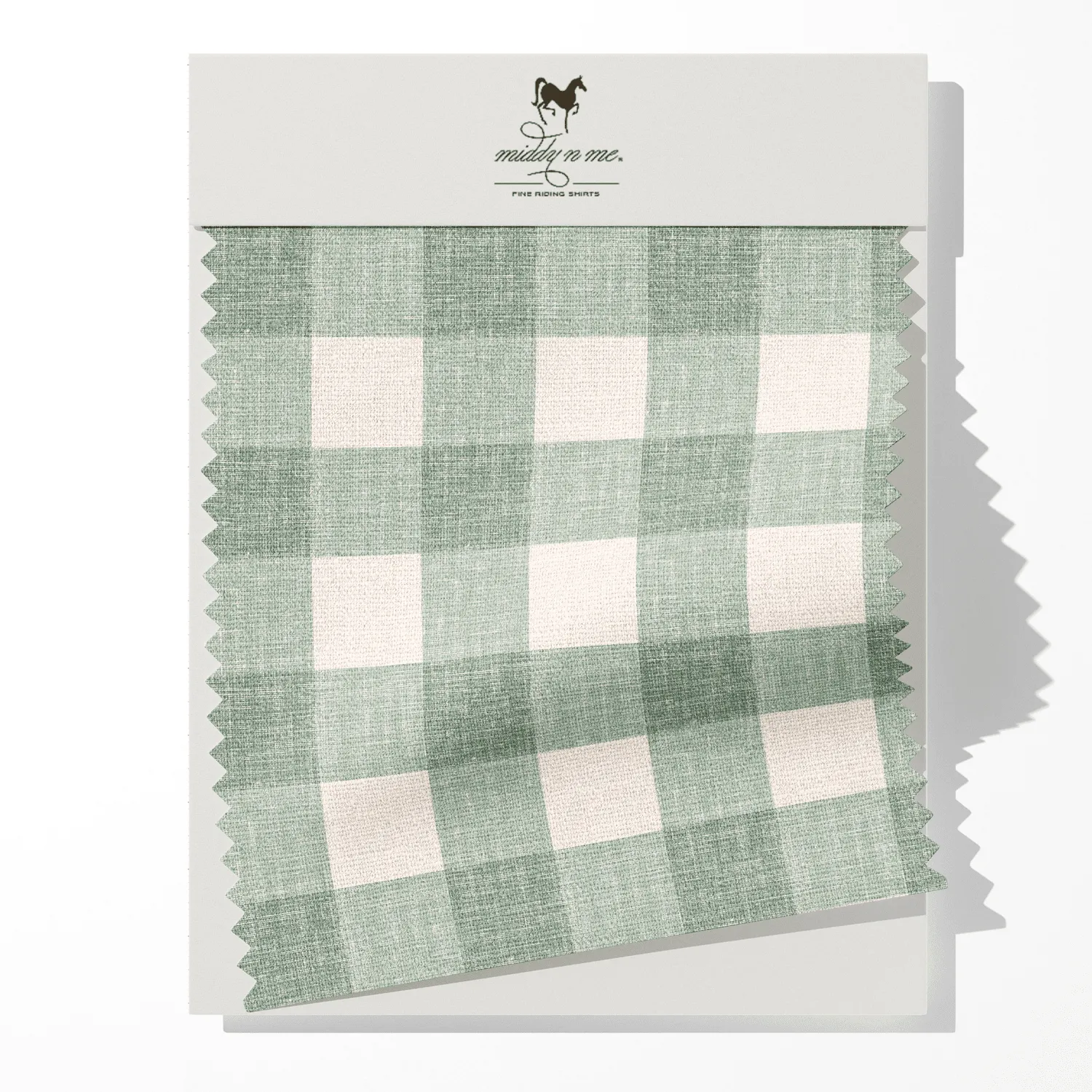1"GINGHAM FABRIC IN SAGE