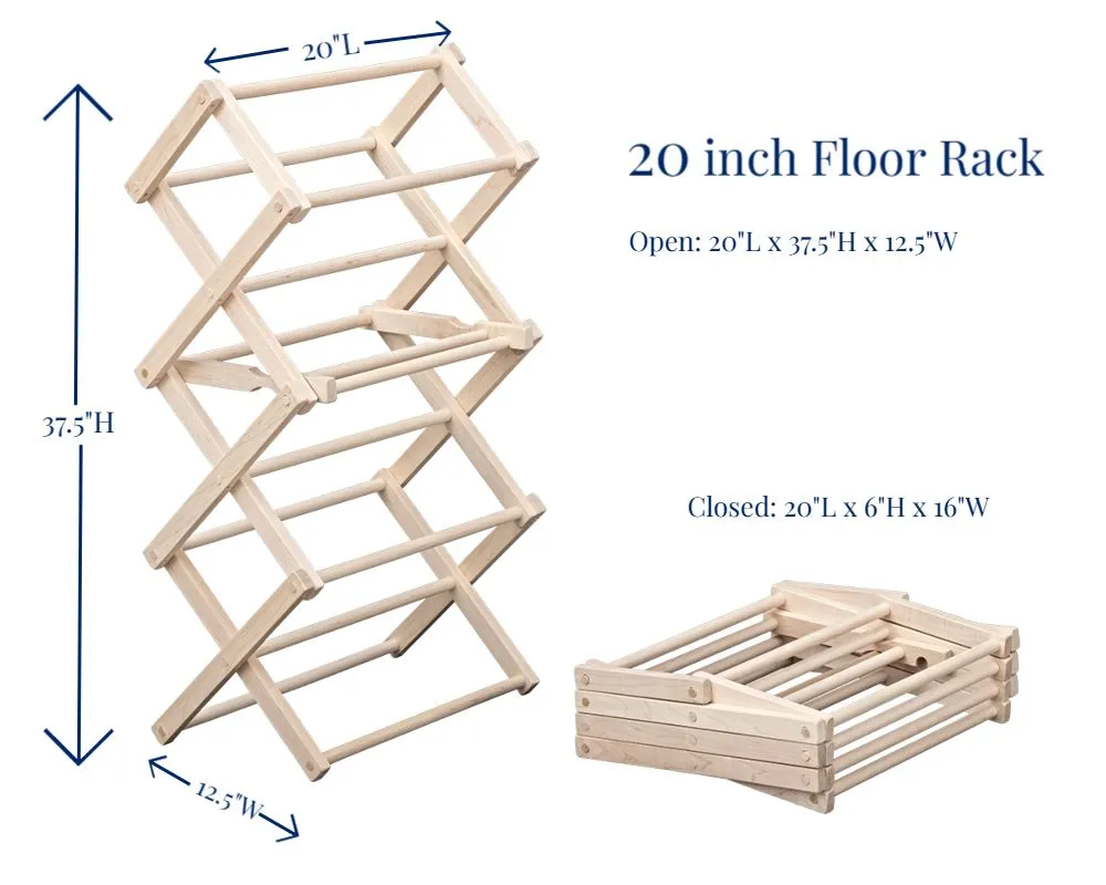 20 Inch Floor Standing Clothes Rack Kit - Unassembled