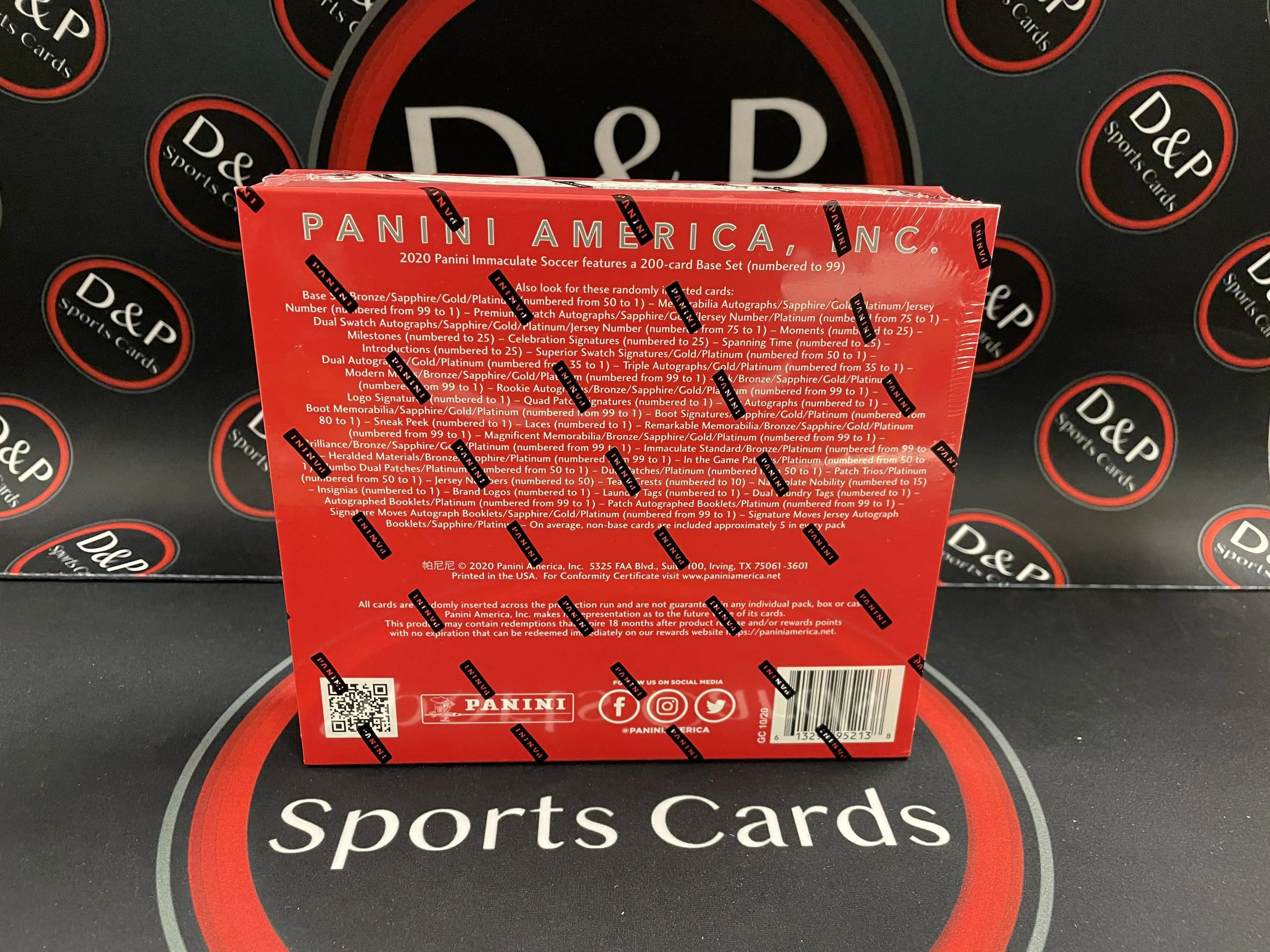 2020 Panini Immaculate Soccer Hobby Box