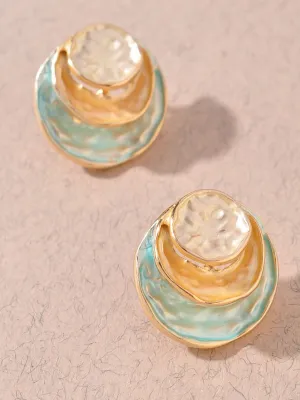 3 Color Circle Earring