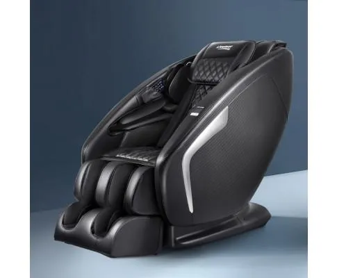 3D Electric Massage Chair Shiatsu SL Track Full Body 58 Air Bags Black
