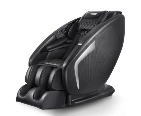 3D Electric Massage Chair Shiatsu SL Track Full Body 58 Air Bags Black