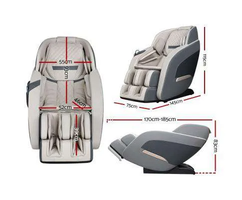 3D Electric Massage Chair Zero Gravity Recliner Shiatsu Kneading Back Massager