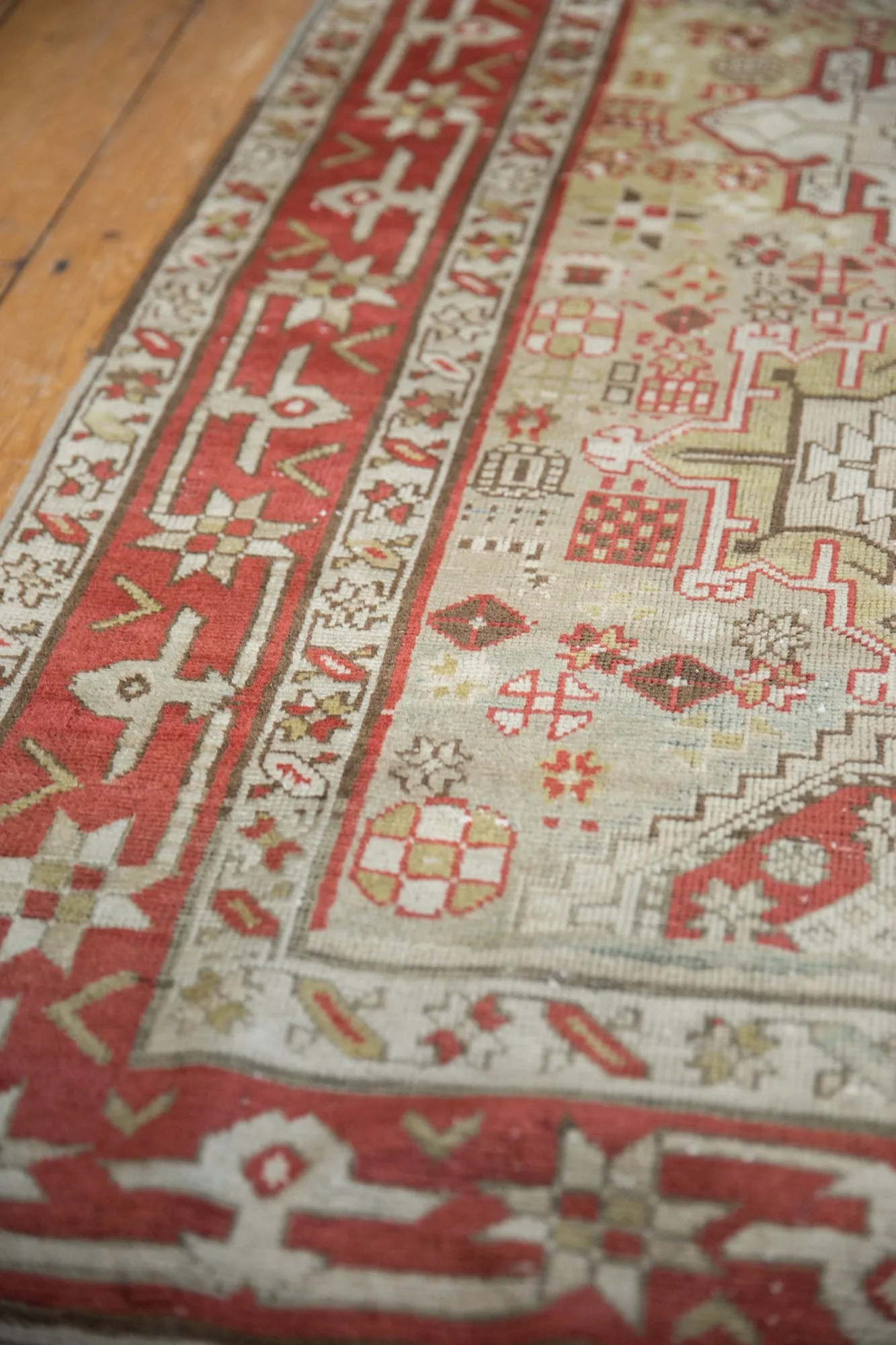 3x13 Vintage Distressed Karaja Rug Runner