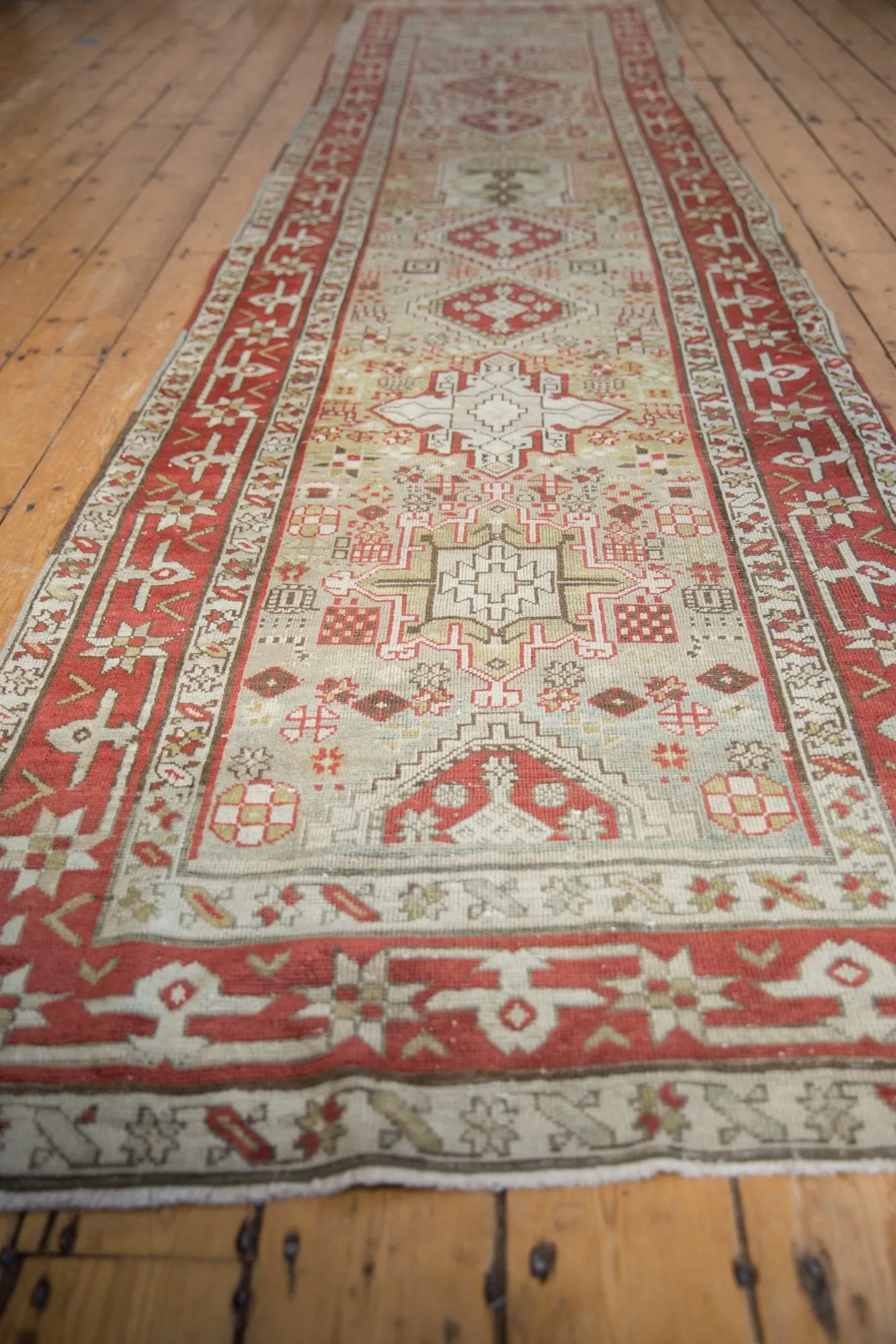 3x13 Vintage Distressed Karaja Rug Runner