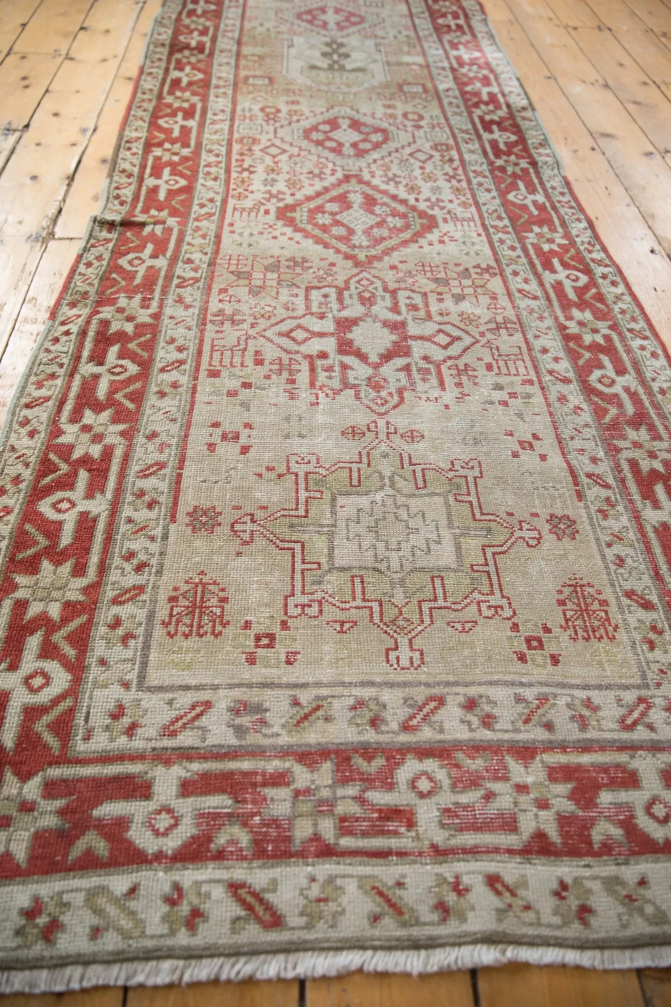 3x13 Vintage Distressed Karaja Rug Runner