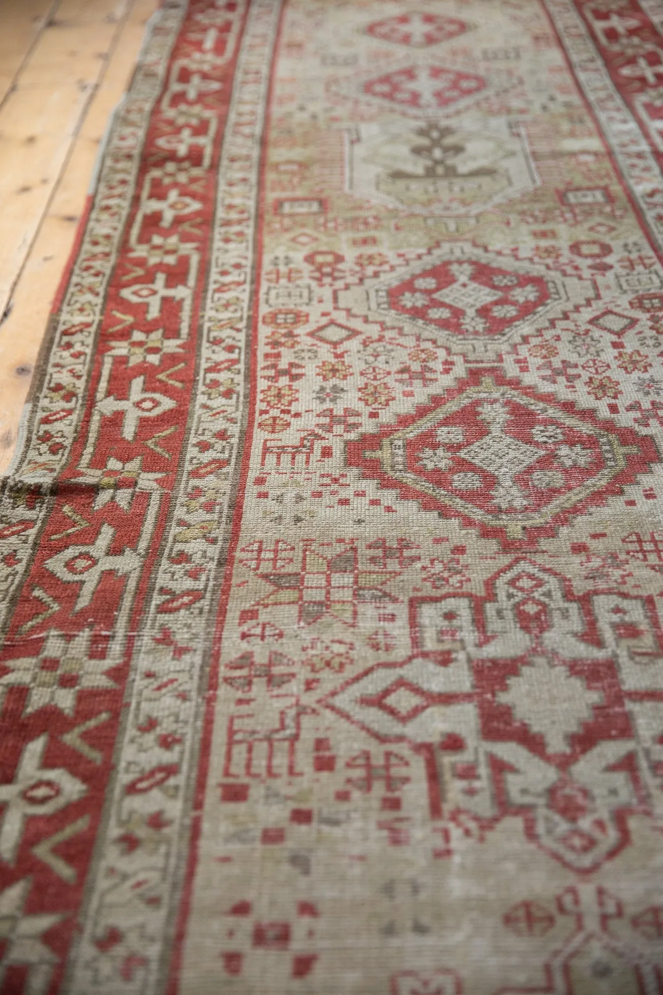 3x13 Vintage Distressed Karaja Rug Runner