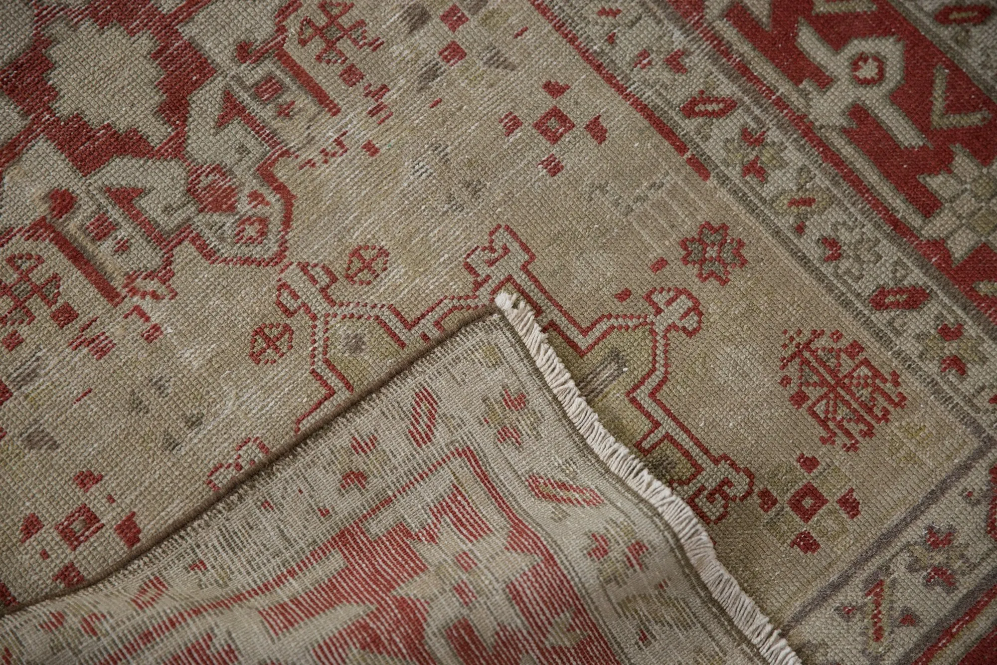 3x13 Vintage Distressed Karaja Rug Runner