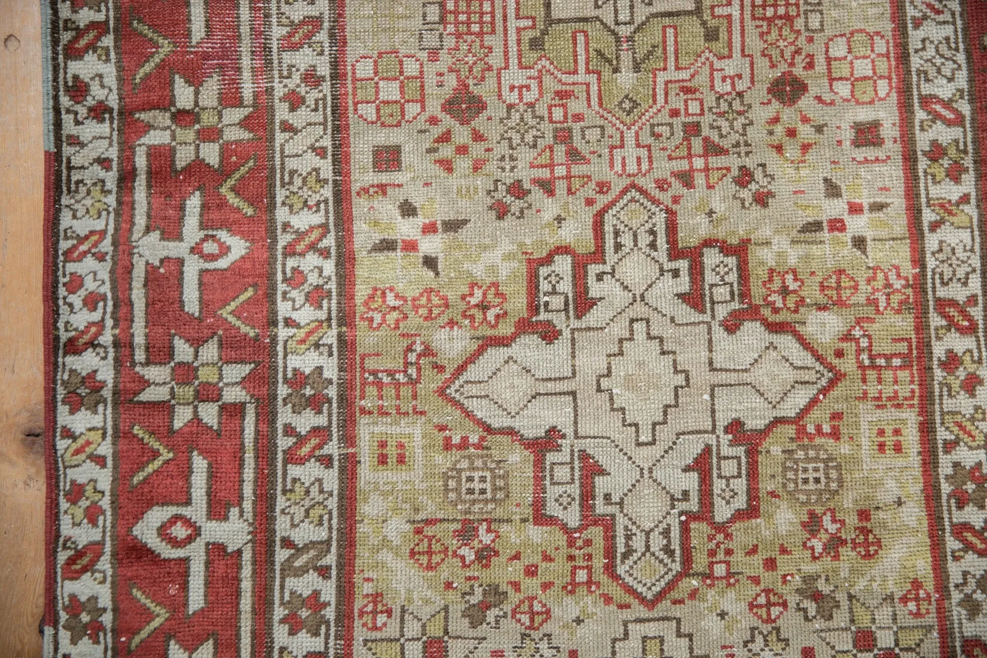 3x13 Vintage Distressed Karaja Rug Runner