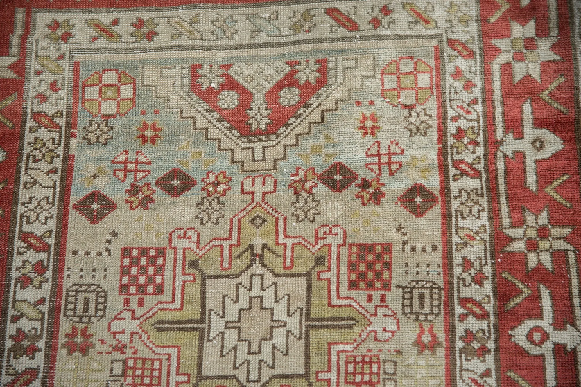 3x13 Vintage Distressed Karaja Rug Runner