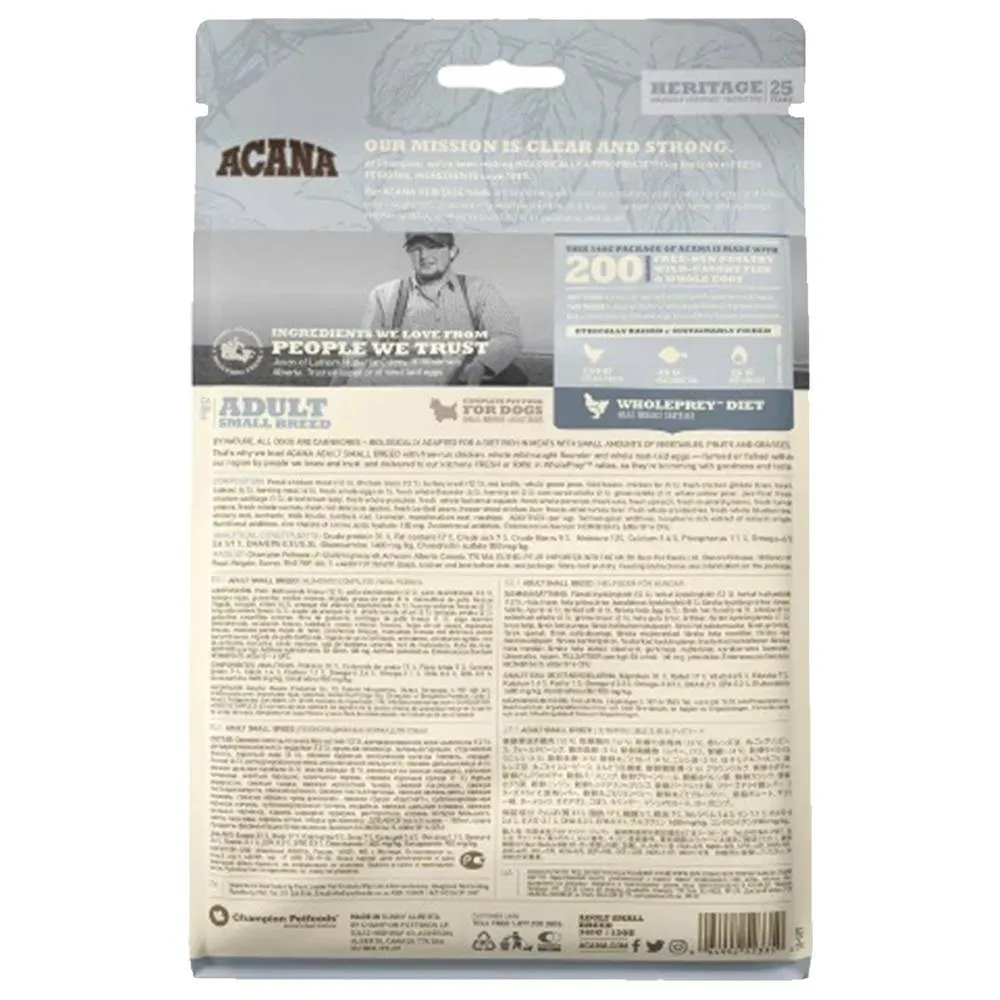 ACANA Adult Small Breed Grain-Free Dry Dog Food