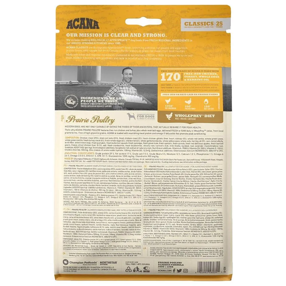 ACANA Prairie Poultry Grain-Free Dry Dog Food