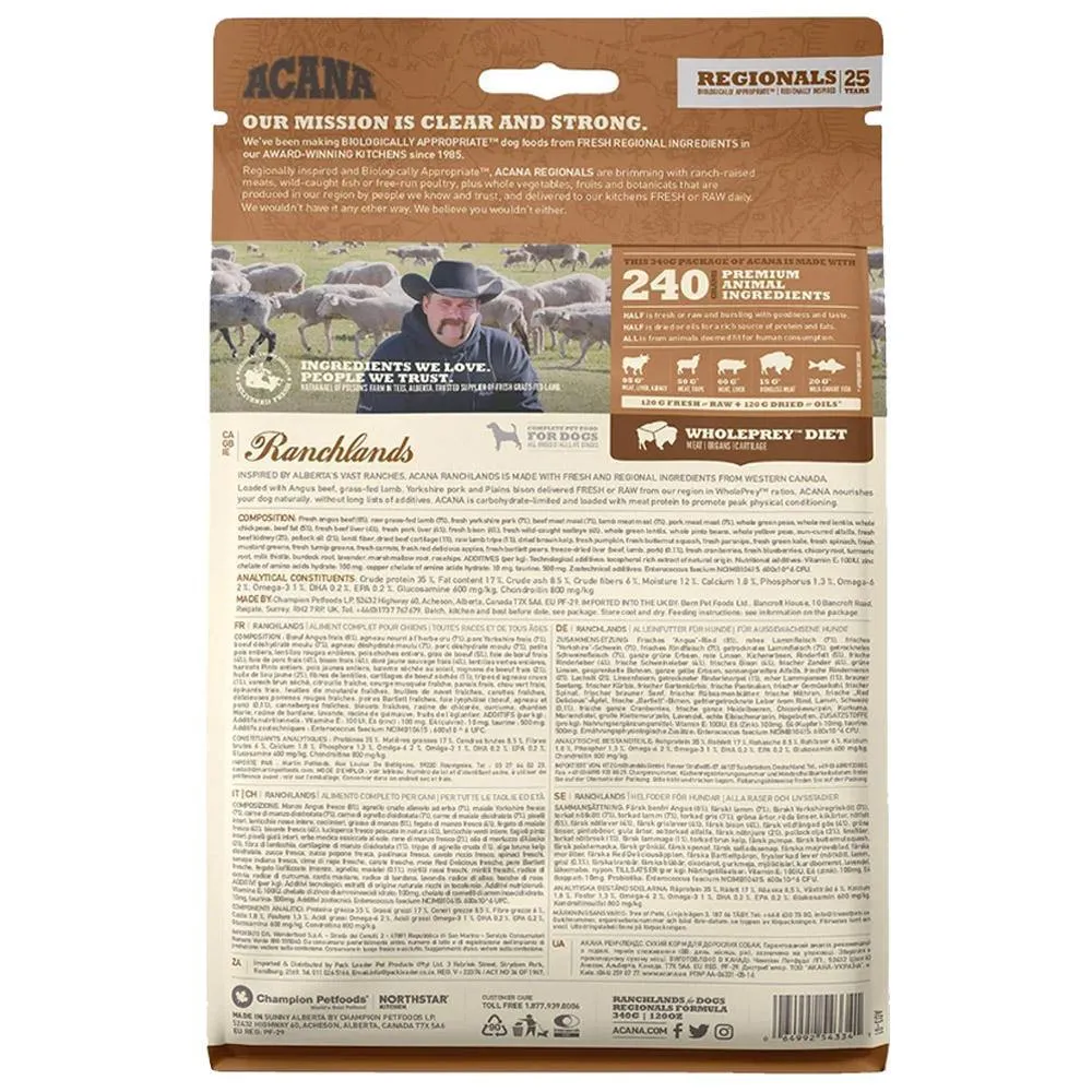 ACANA Ranchlands Grain-Free Dry Dog Food