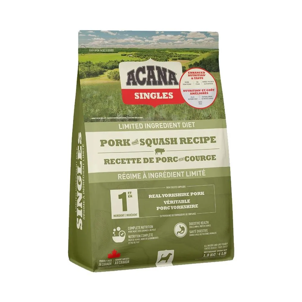 ACANA Singles Limited Ingredient Diet Pork with Squash Recipe Grain-Free Dry Dog Food