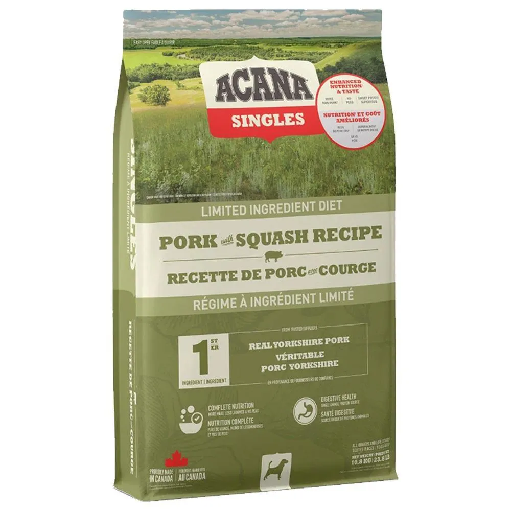 ACANA Singles Limited Ingredient Diet Pork with Squash Recipe Grain-Free Dry Dog Food