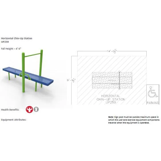 ActionFit Horizontal Chin-Up Station (Traditional)