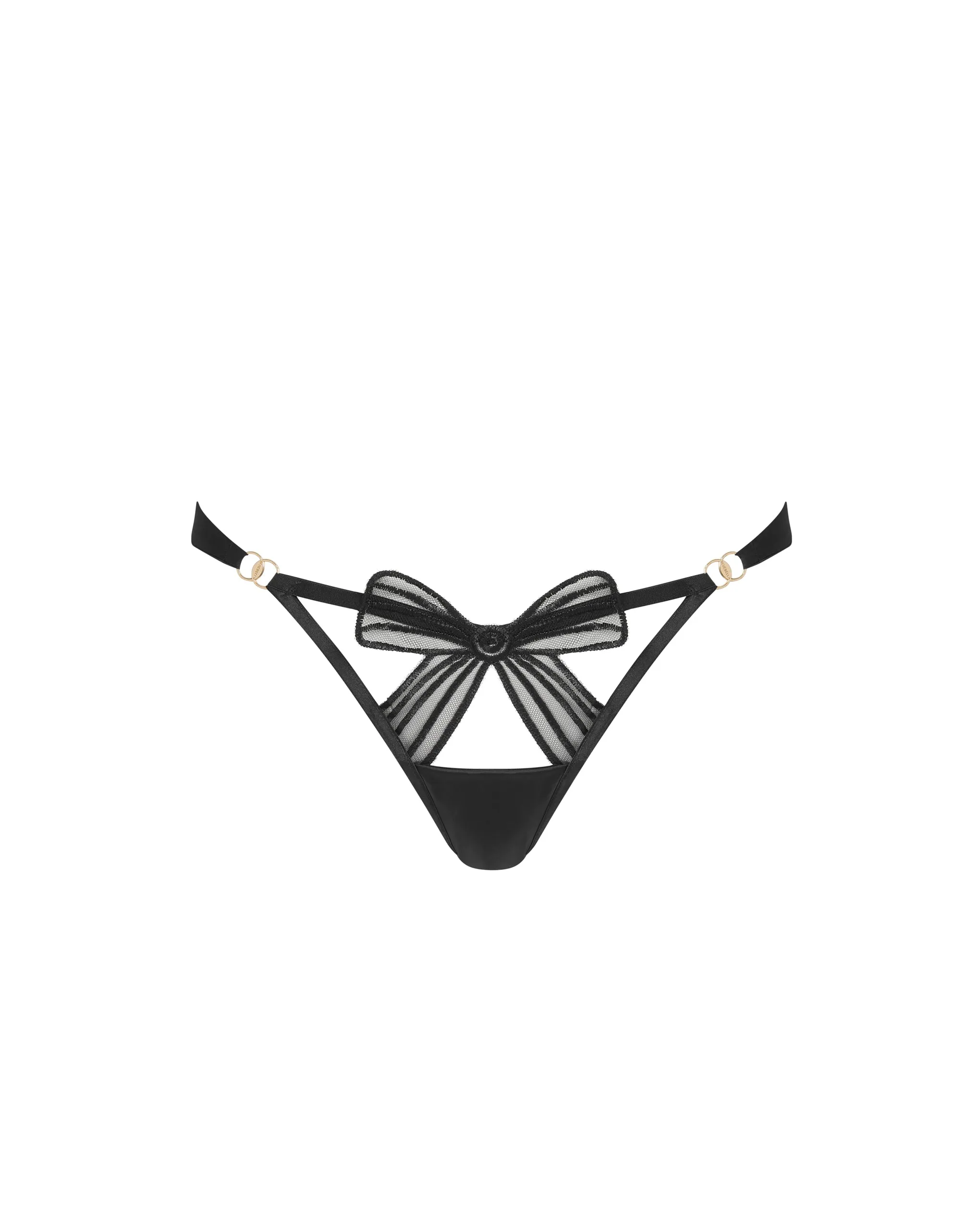 Annabel Open-Back Panty Black