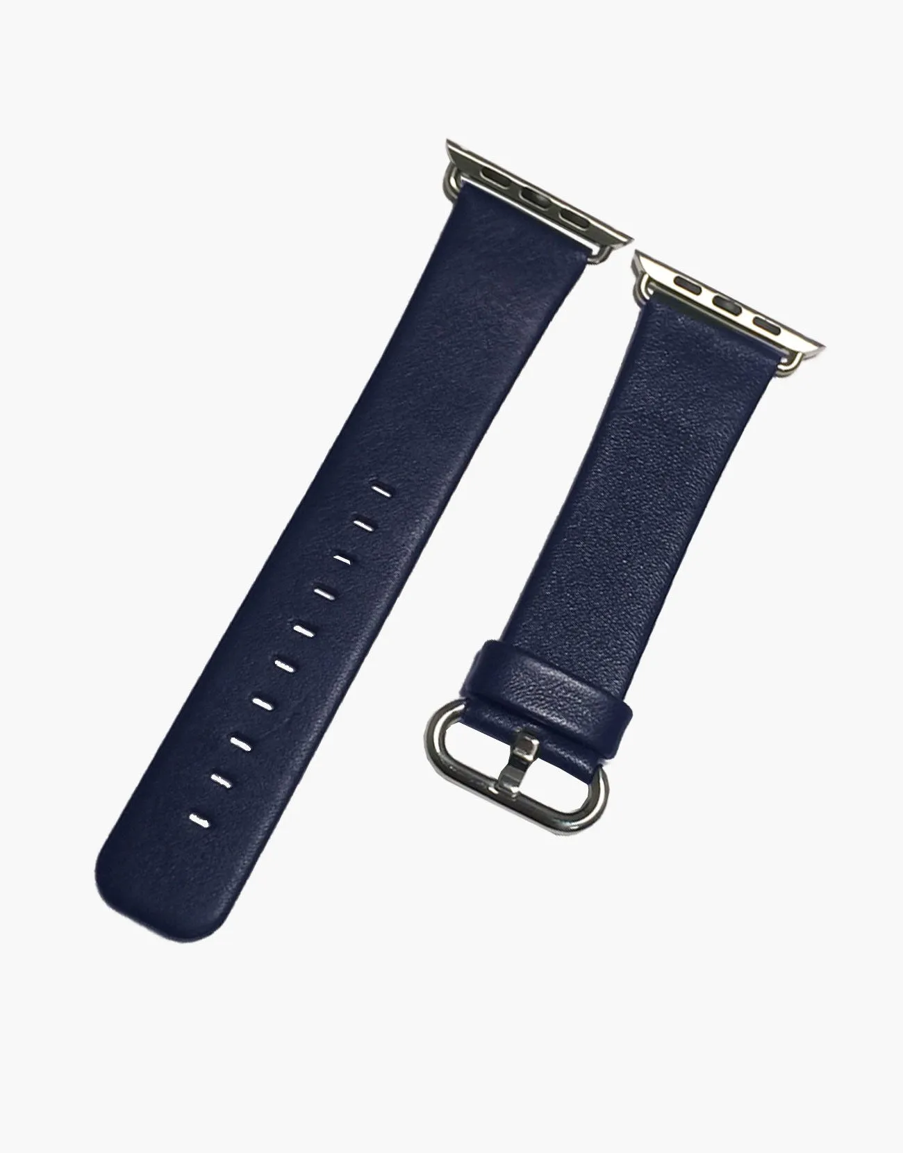 Apple iWatch Style Straps Blue Navy Smooth Calf leather by LUX