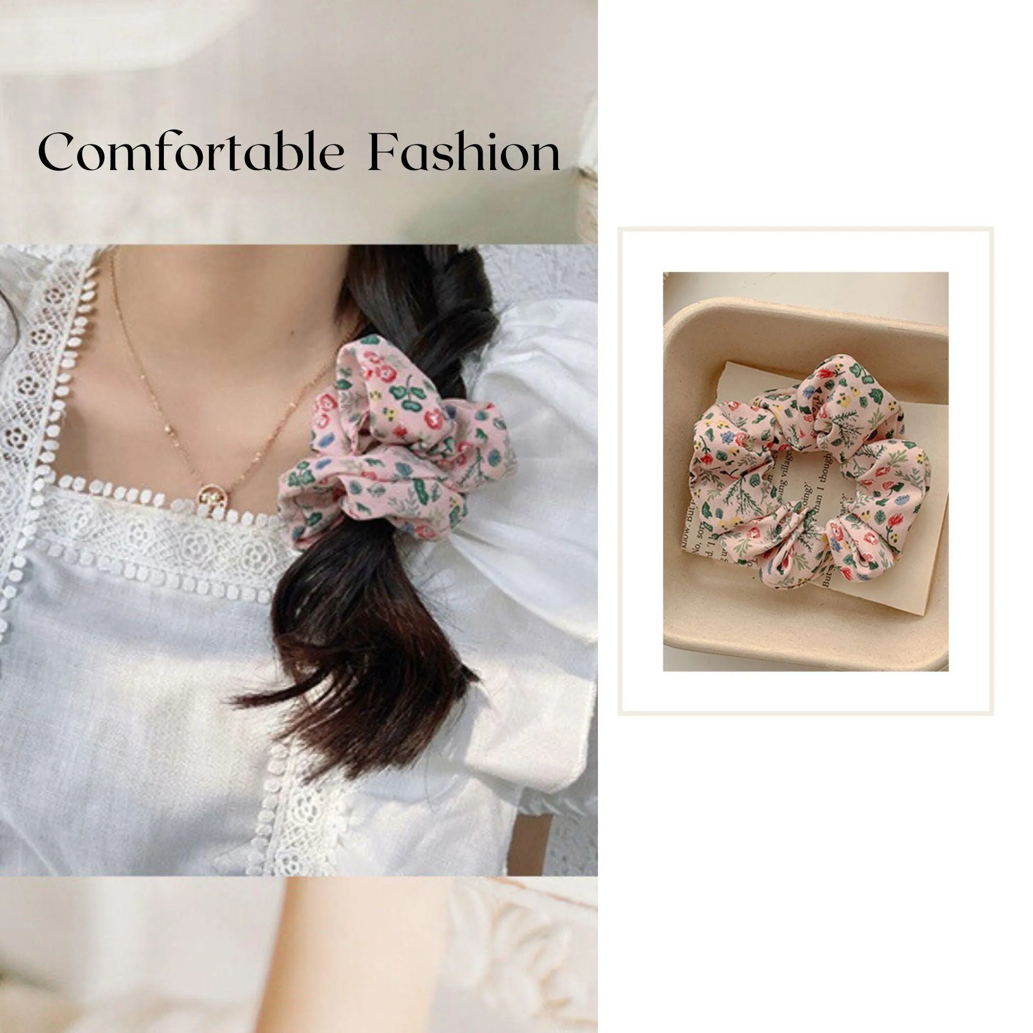 April Chiffon Scrunchie