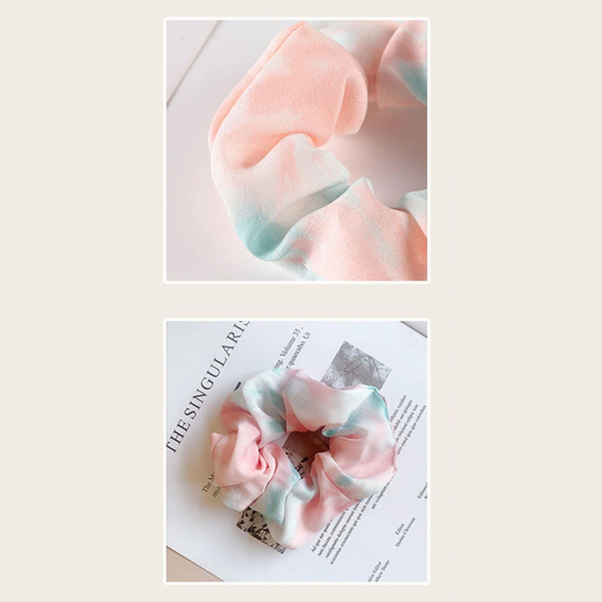 April Chiffon Scrunchie