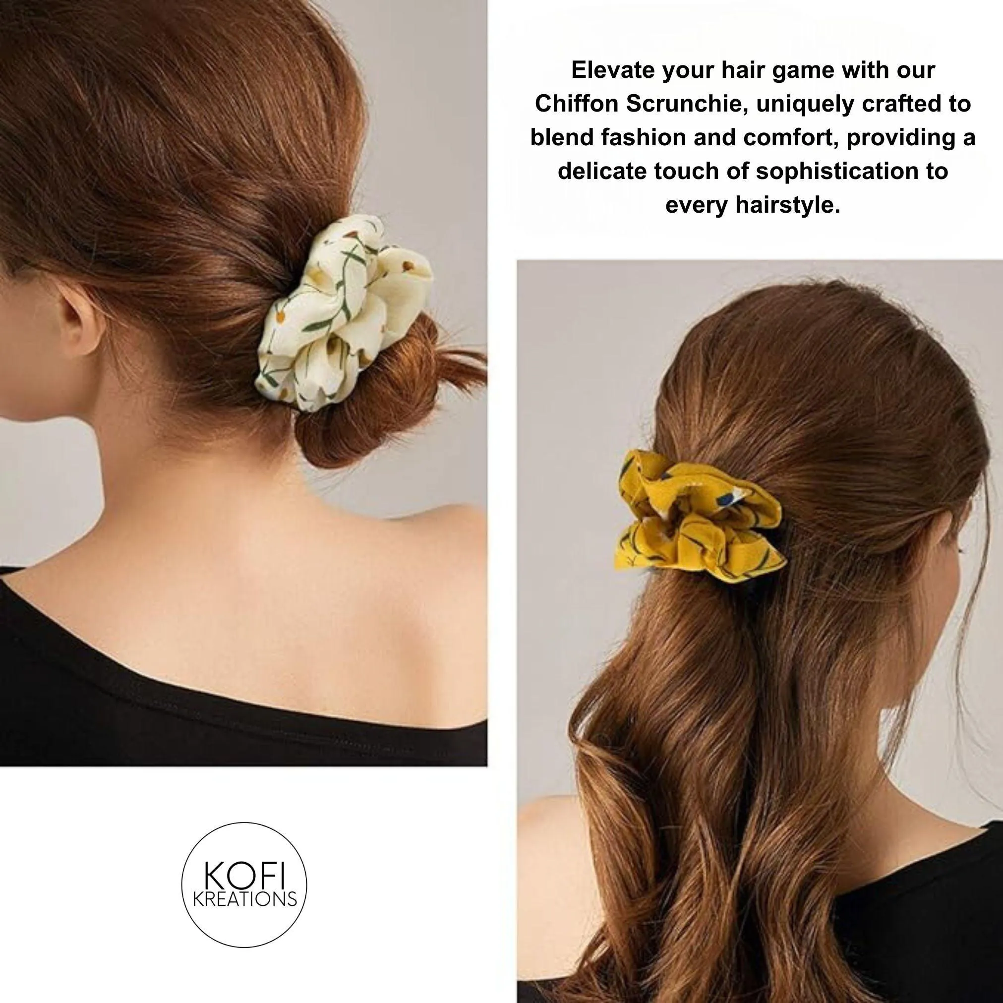 April Chiffon Scrunchie