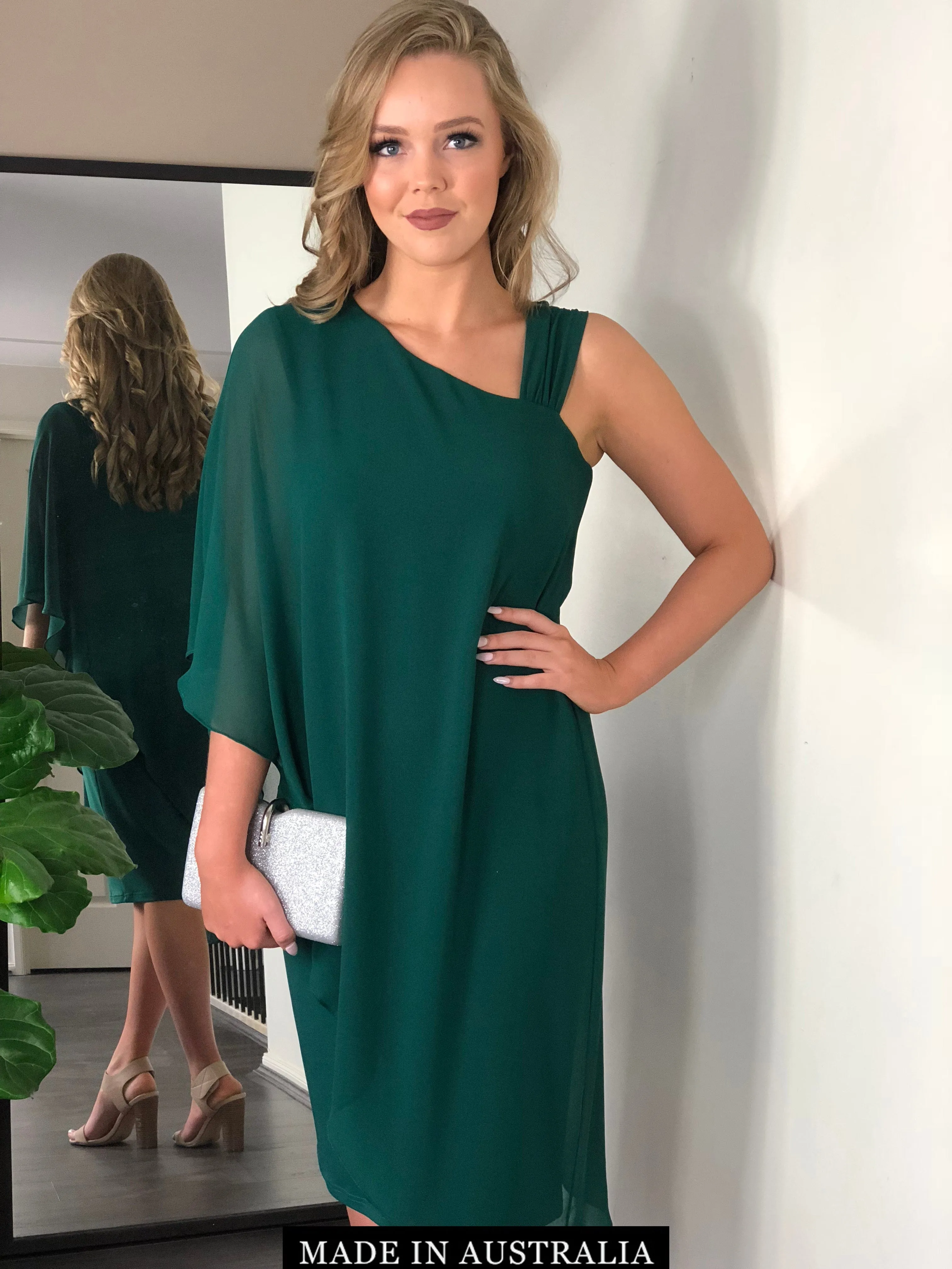 Ariel Emerald Evening Dress