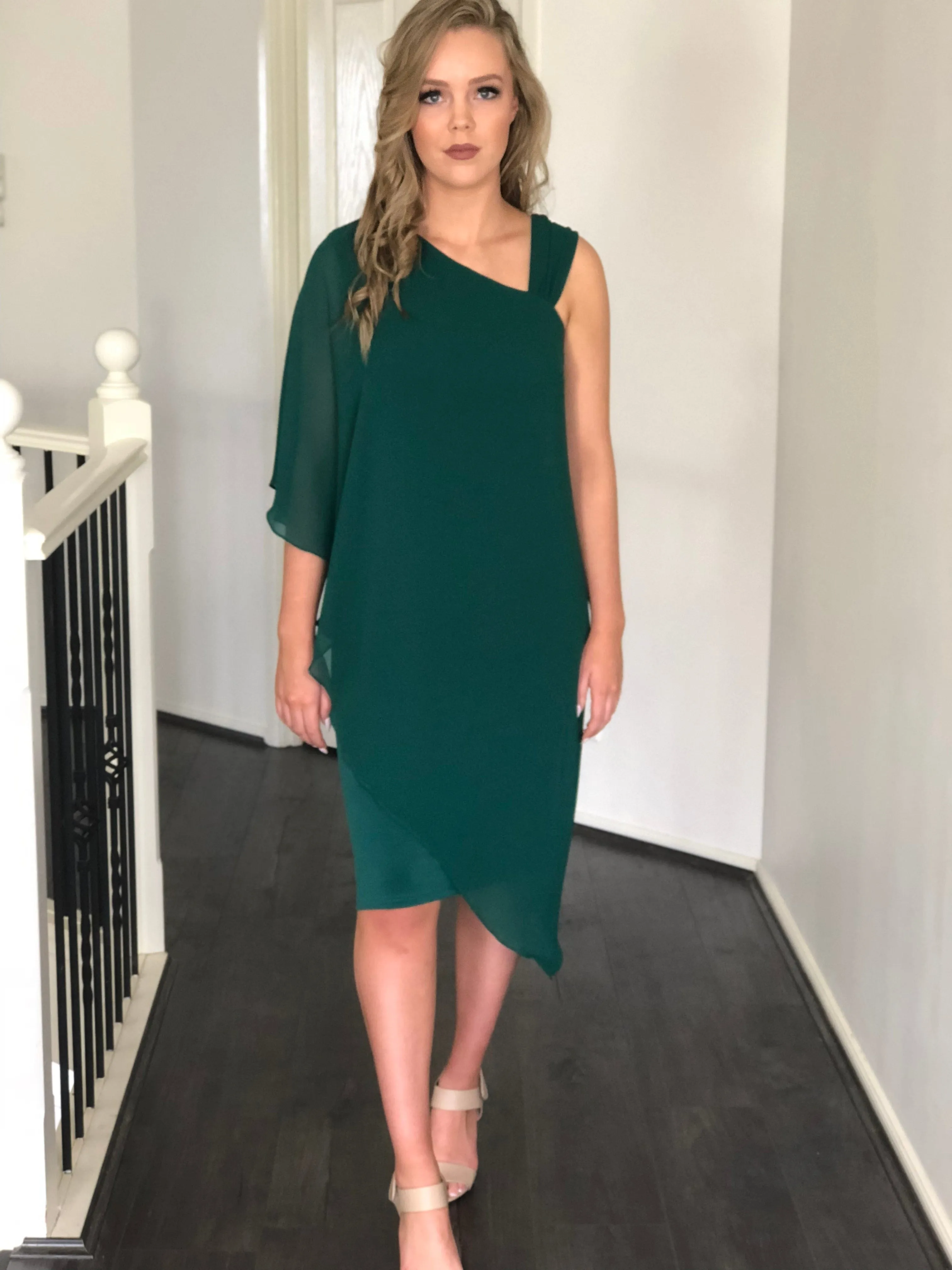 Ariel Emerald Evening Dress