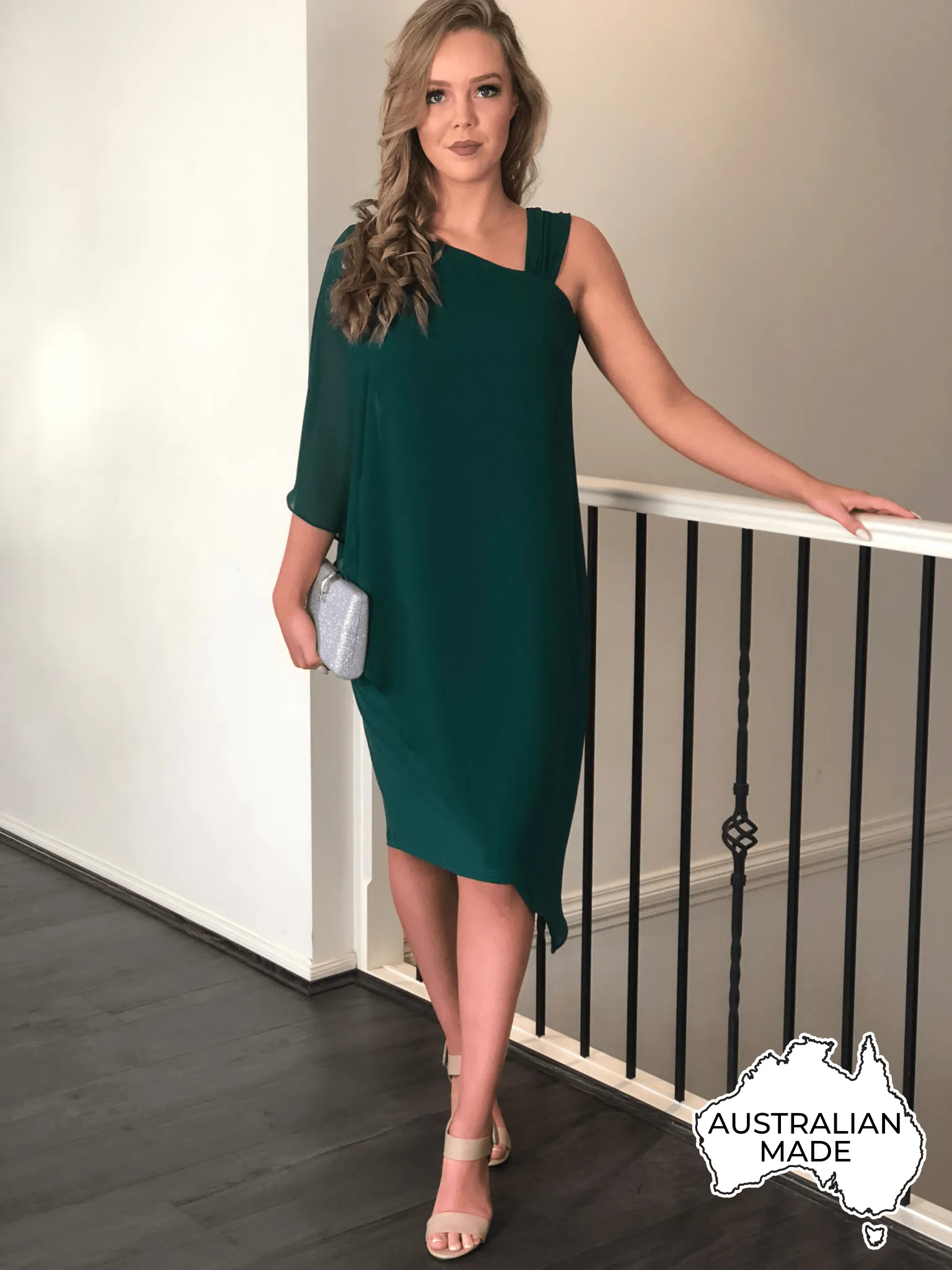 Ariel Emerald Evening Dress