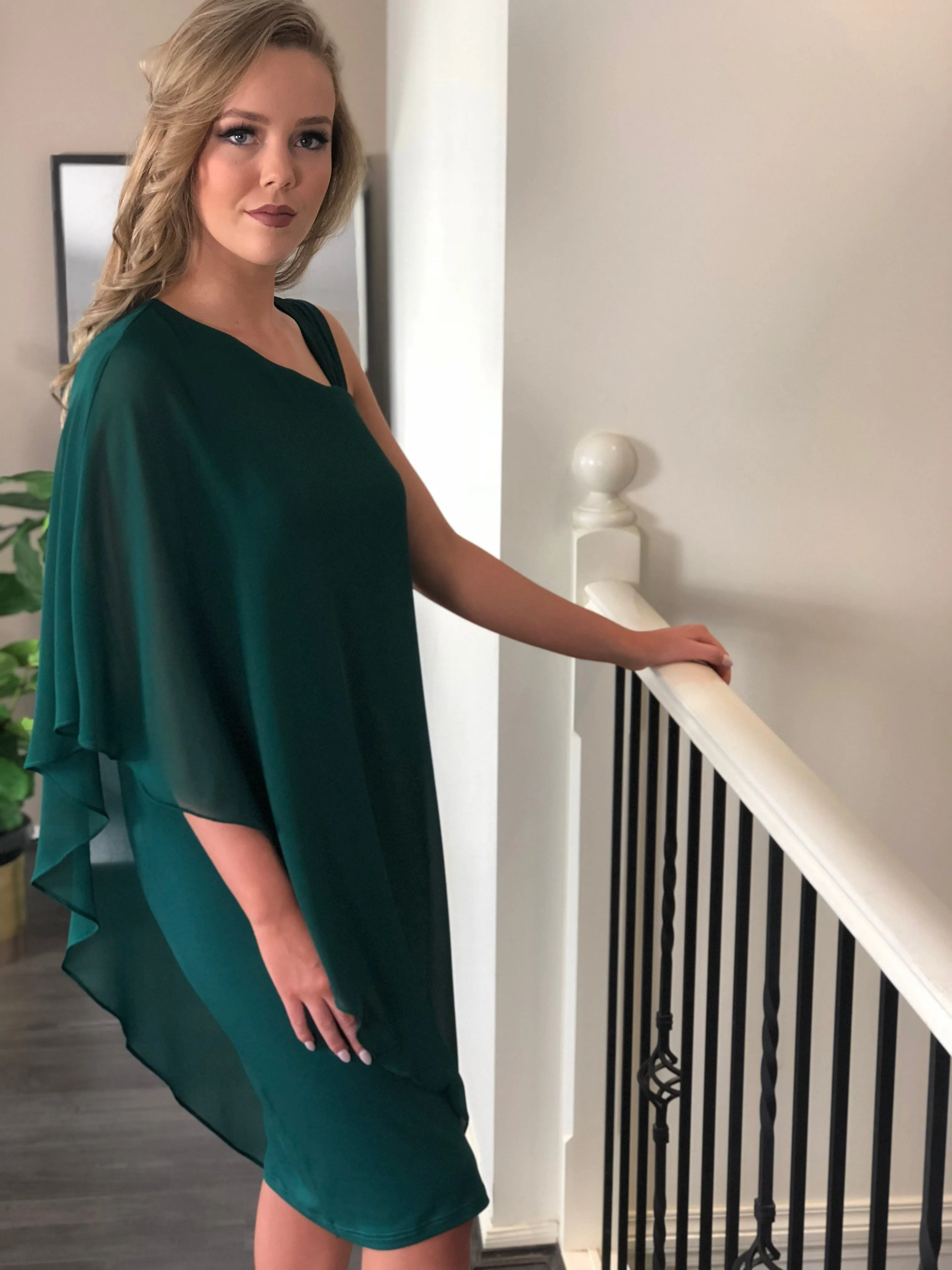 Ariel Emerald Evening Dress