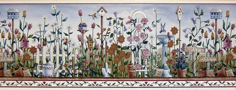 Bird Birdhouse CL6064B Wallpaper Border