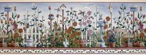 Bird Birdhouse CL6064B Wallpaper Border