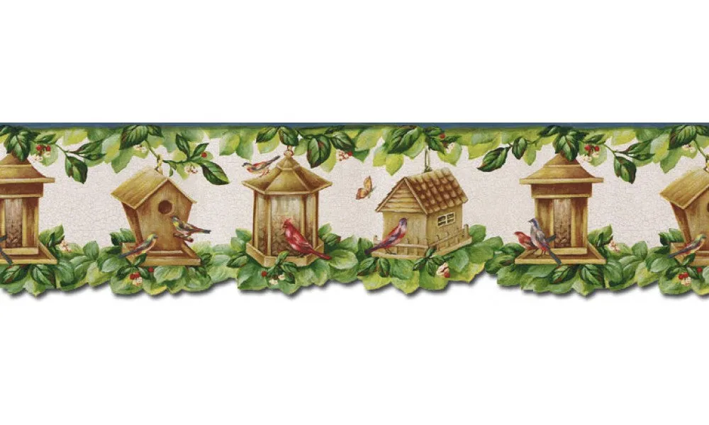 Birds House B30038 Wallpaper Border
