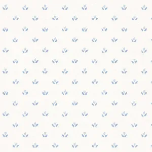 Blue White Country Mini Floral Spot FK26951 Wallpaper