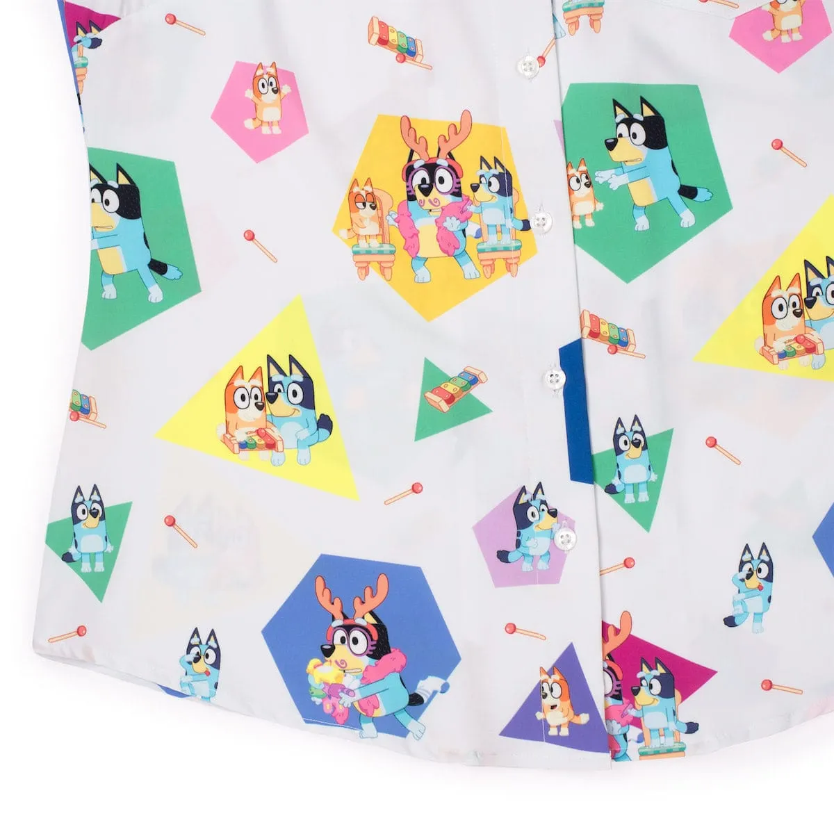 Bluey "Magic Xylophone" – Women's KUNUFLEX Short Sleeve Shirt