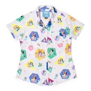 Bluey "Magic Xylophone" – Women's KUNUFLEX Short Sleeve Shirt