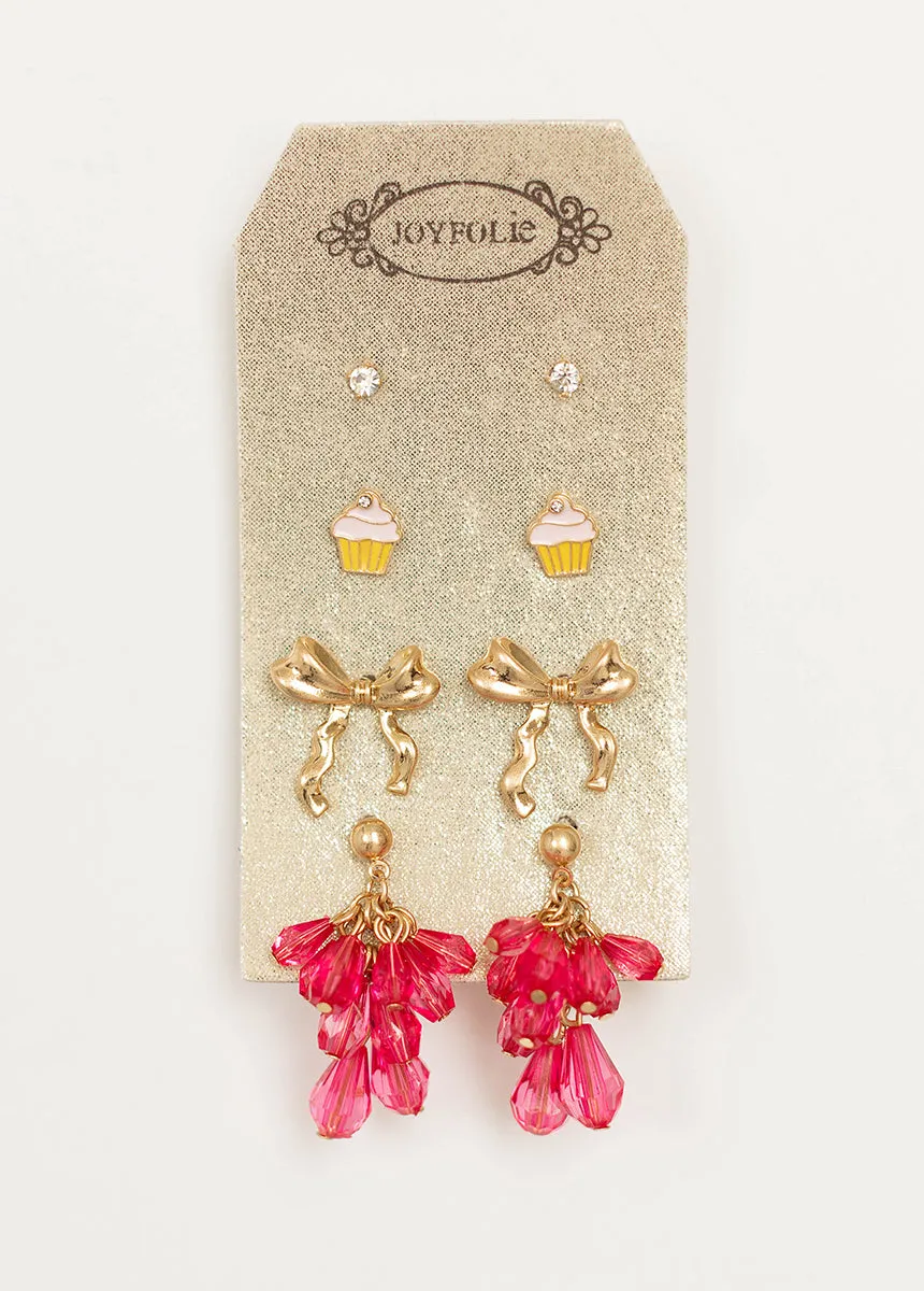 Bow Stud Set in Multi