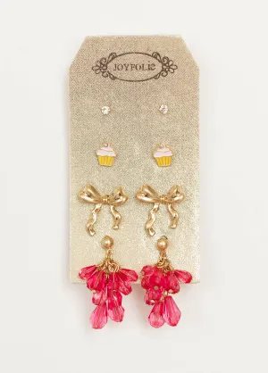 Bow Stud Set in Multi
