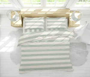 CABANA STRIPE DUVET IN SAGE