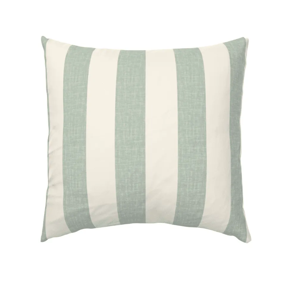 CABANA STRIPE DUVET IN SAGE