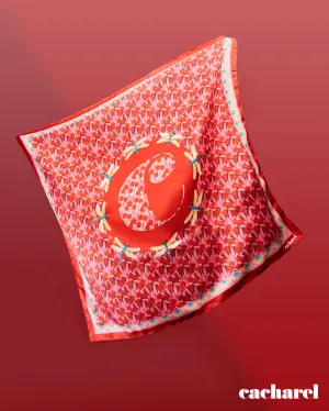 Cacharel CFL333P-Scarf Albane Red