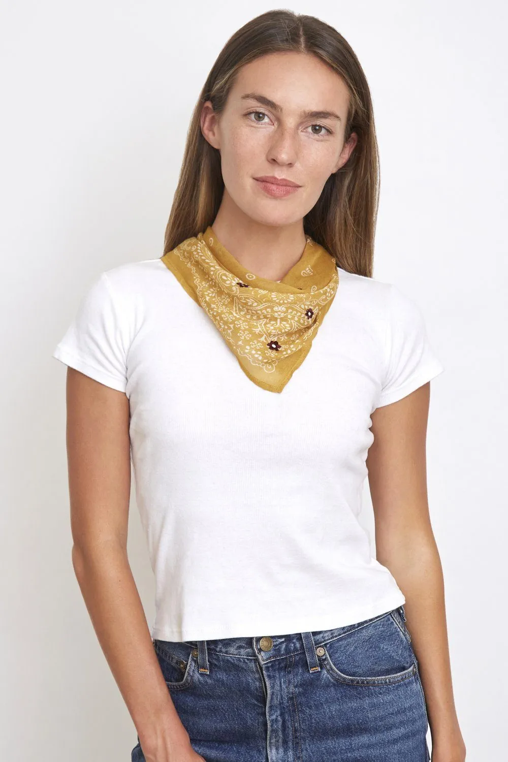CHAI TEA EMBROIDERED BANDANA