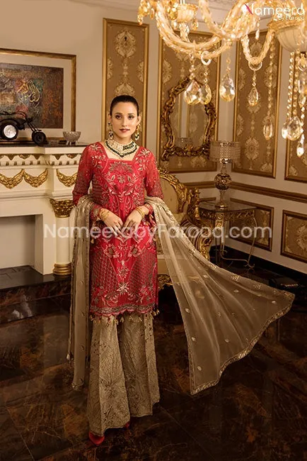Chiffon Embroidered Salwar Kameez Designer Dress #PN511