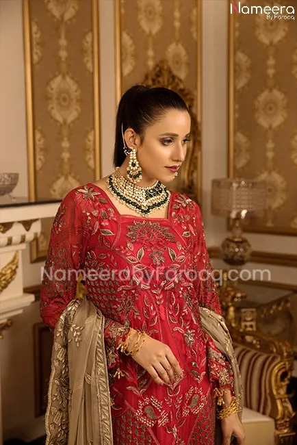 Chiffon Embroidered Salwar Kameez Designer Dress #PN511