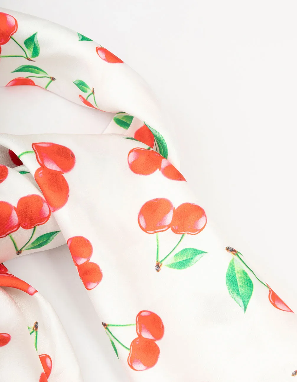 Classic Cherry Fabric Scarf
