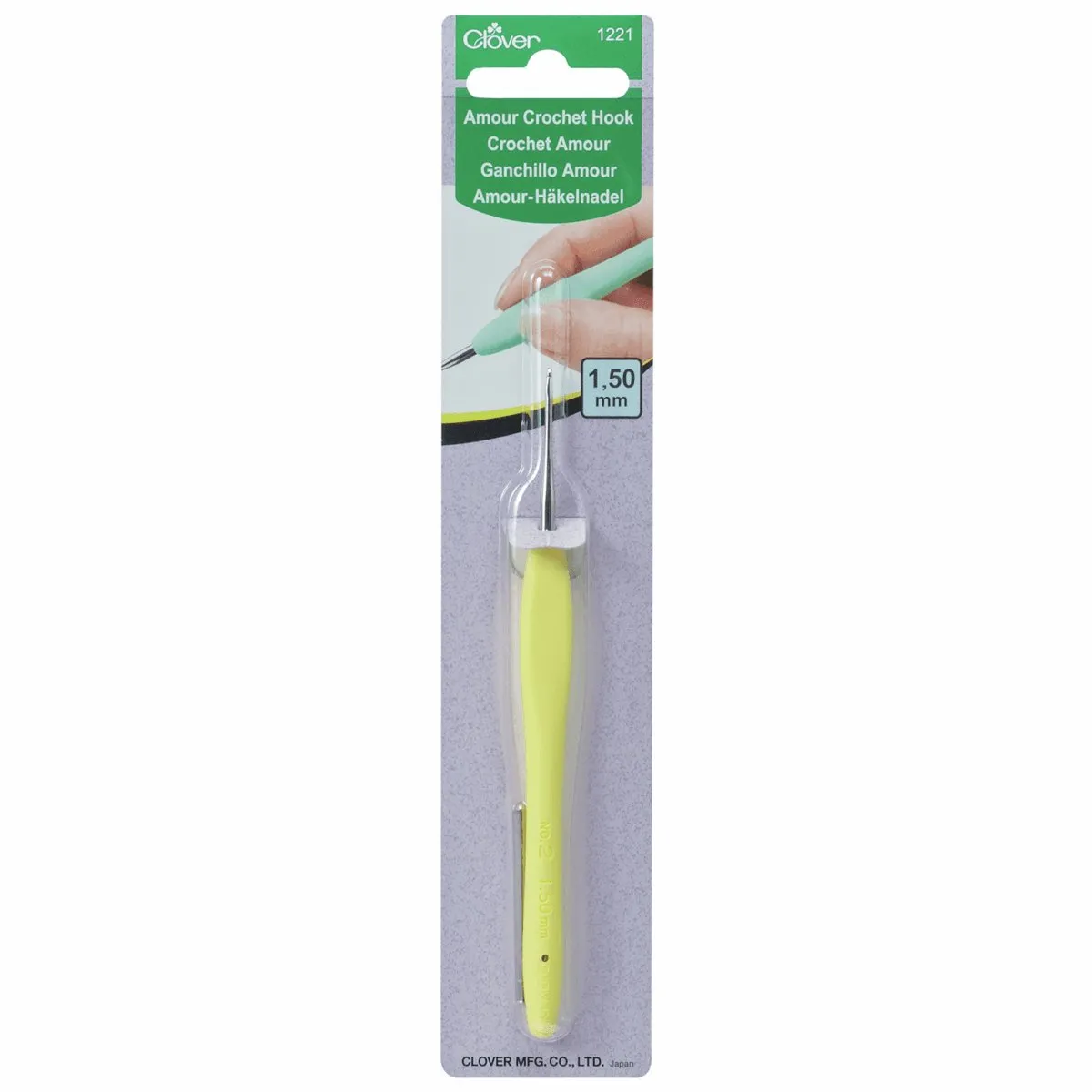 Clover Crochet Hook - Amour - 1.50mm