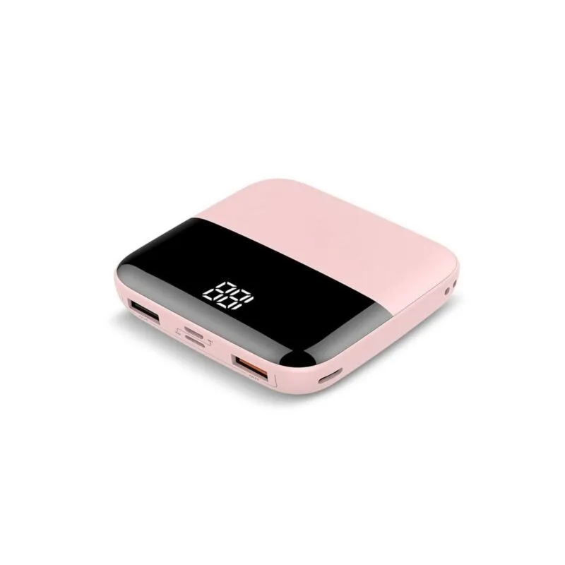 Color: PINK - Mini-Max Powered Charger for Smart Phones and Tablets