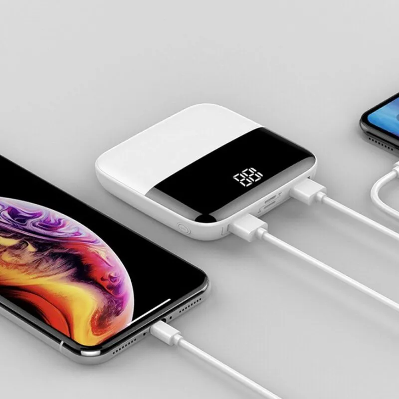Color: WHITE - Mini-Max Powered Charger for Smart Phones and Tablets